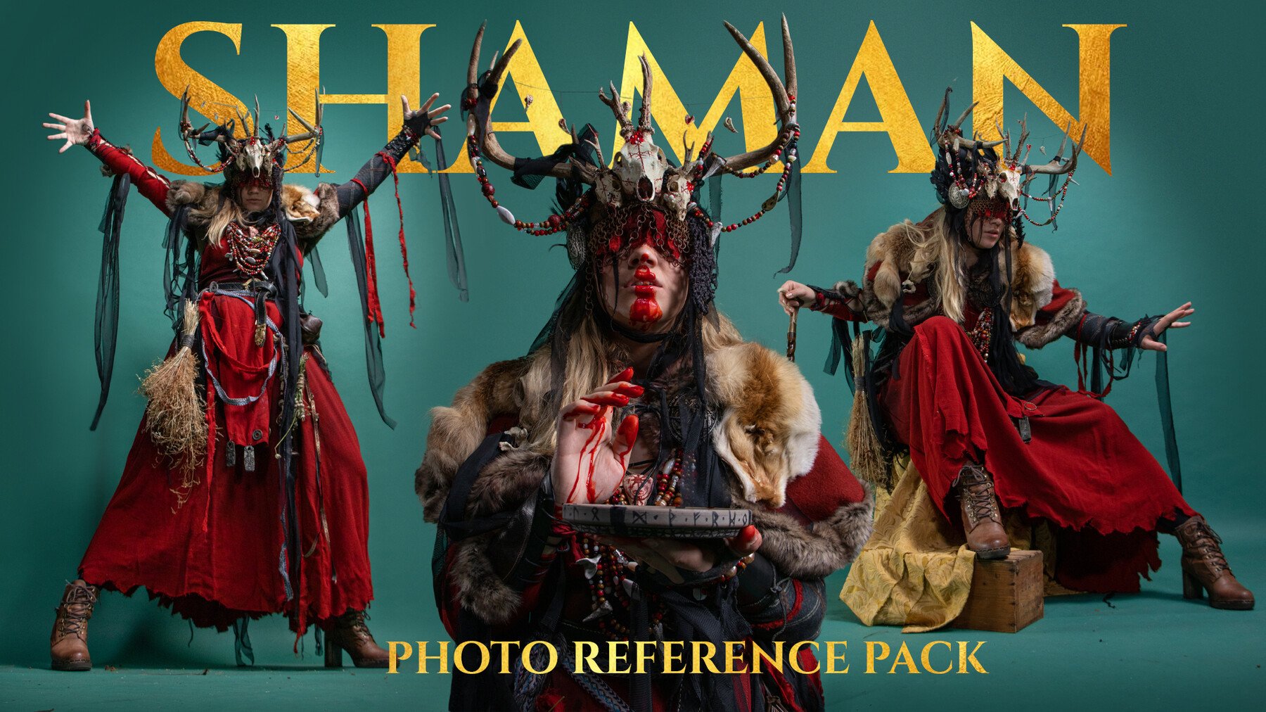 Shaman Photo Reference Pack for Artists 431 JPEGs