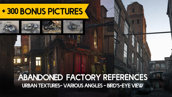 Abandoned Factory Photobashing Reference Pictures