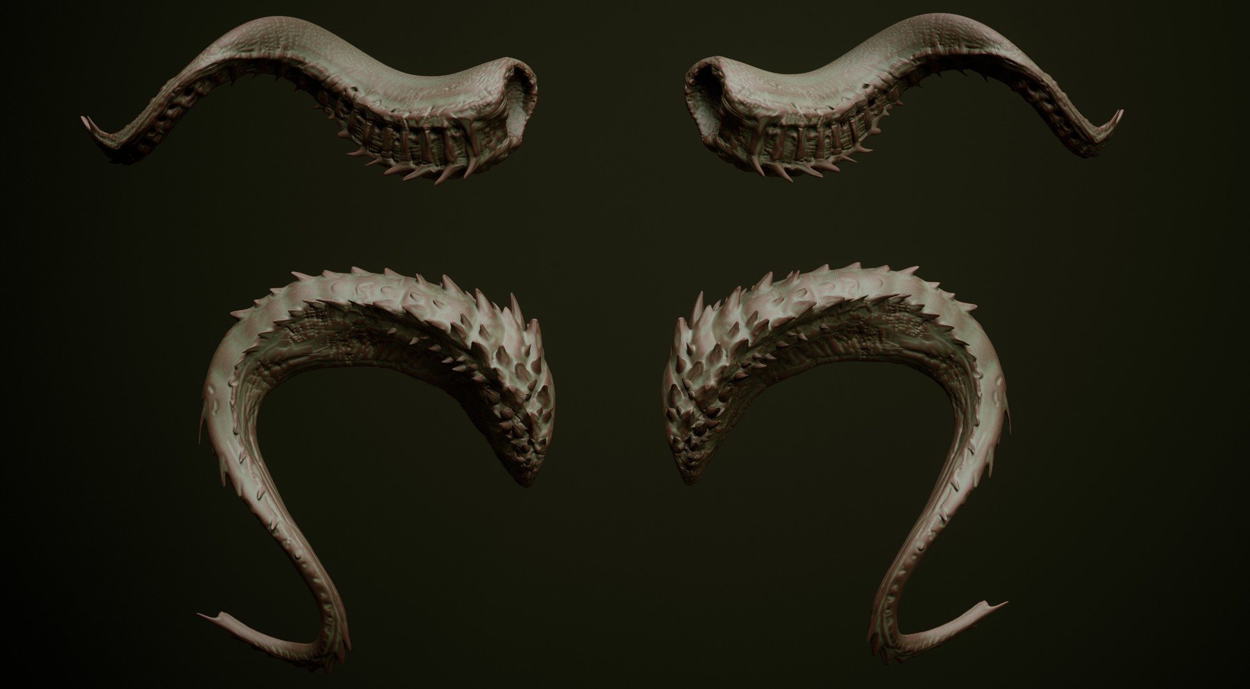 HORNS - 60 Horns, Antlers, Frills & Horn Sockets IMM + VDM