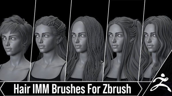 Female Hair IMM Brushes ( 40 Female Hairstyles )