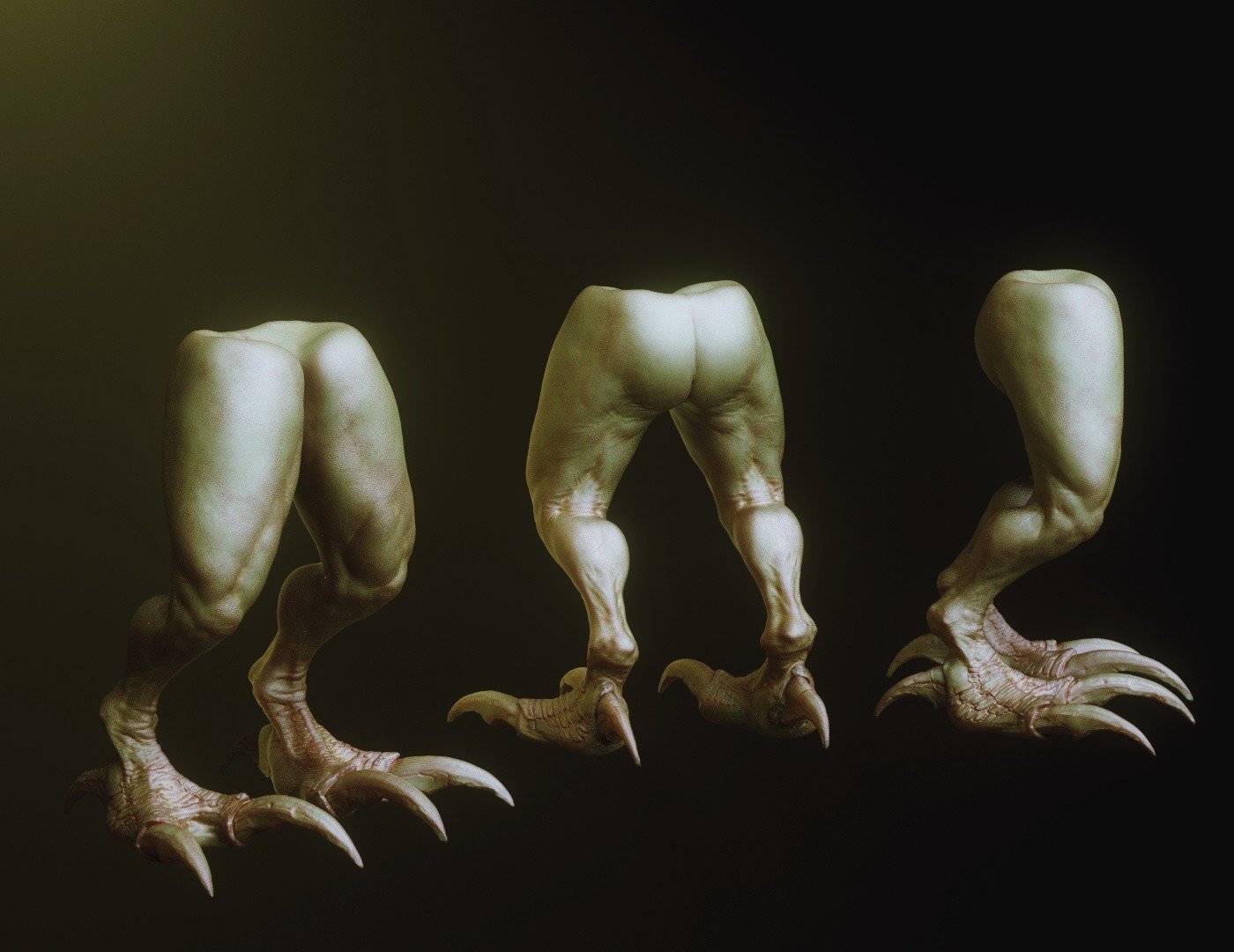 LEGS - 33 Character & Creature legs Zbrush Insertmesh Brush