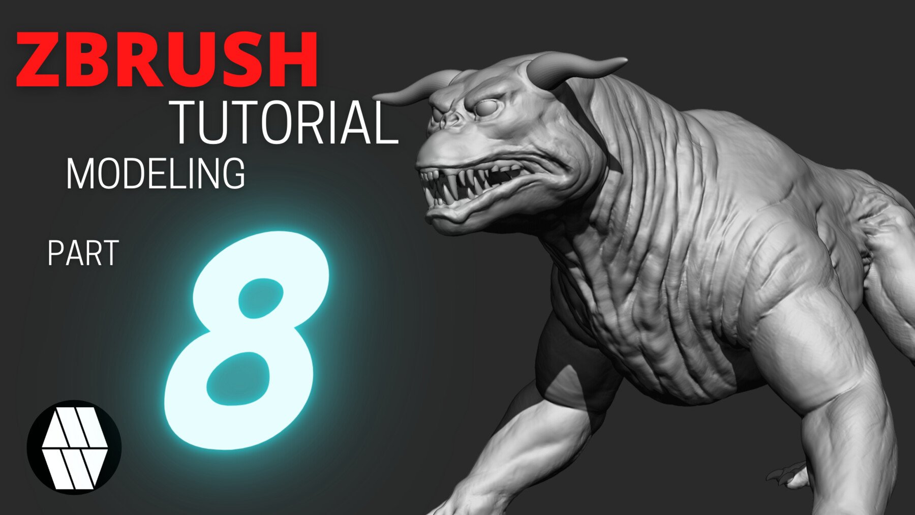 MLW Creative - ZBRUSH Creature Modeling FULL TUTORIAL