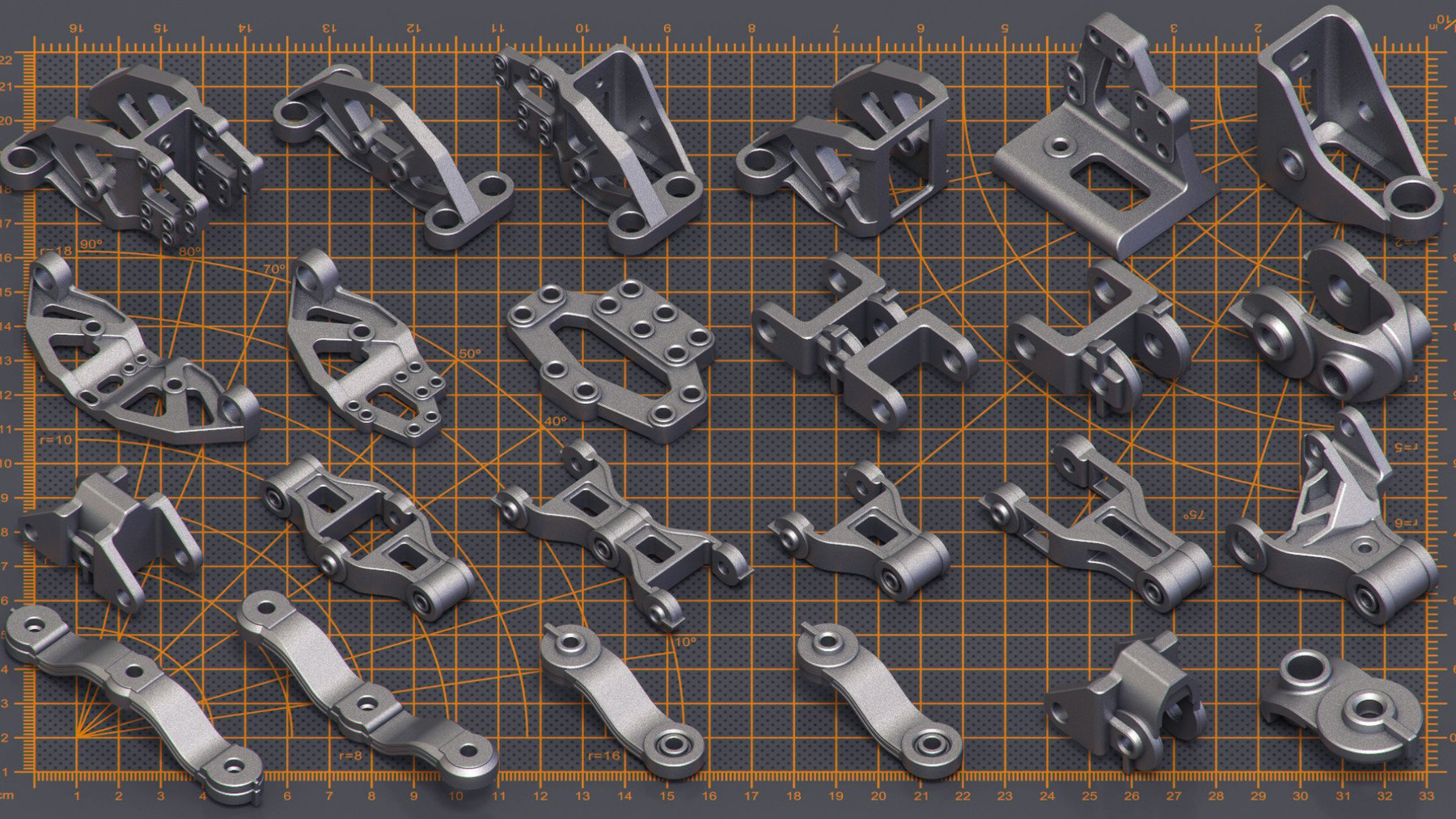 Mega Pack Sci-Fi Hard Surface KITBASH 400 DETAILS