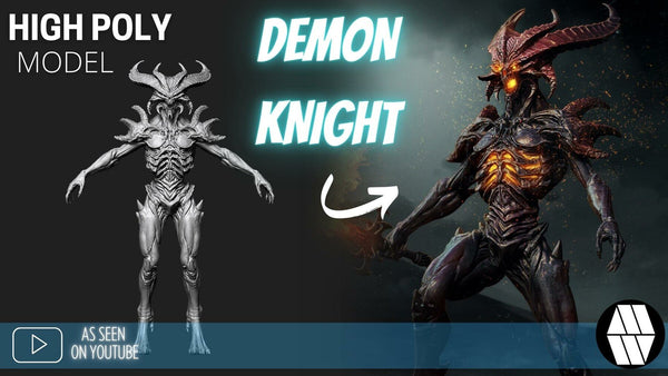 ZBrush Model: Demon Knight High Poly ZTL & FBX