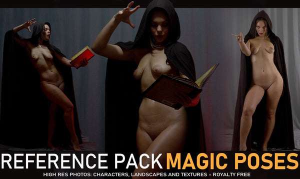 Magic Poses - 490 Reference pictures including lighting variations