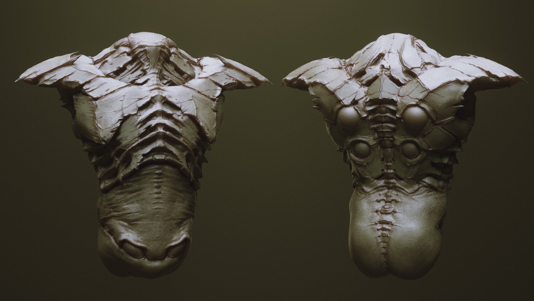 TORSOS - 33 Character & Creature Zbrush Insertmesh Brush