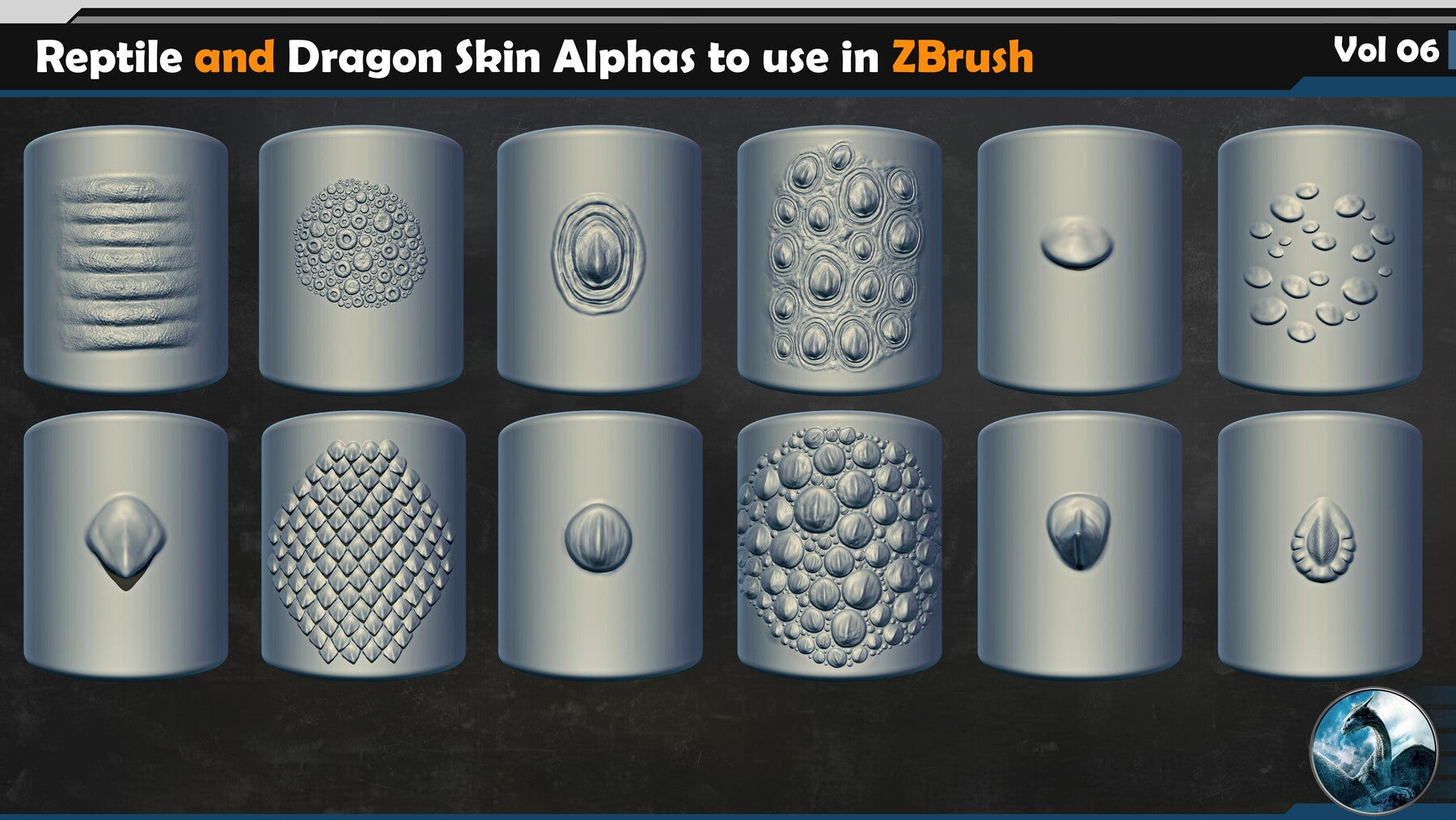 Reptile and Dragon Skin Brushes Vol 06