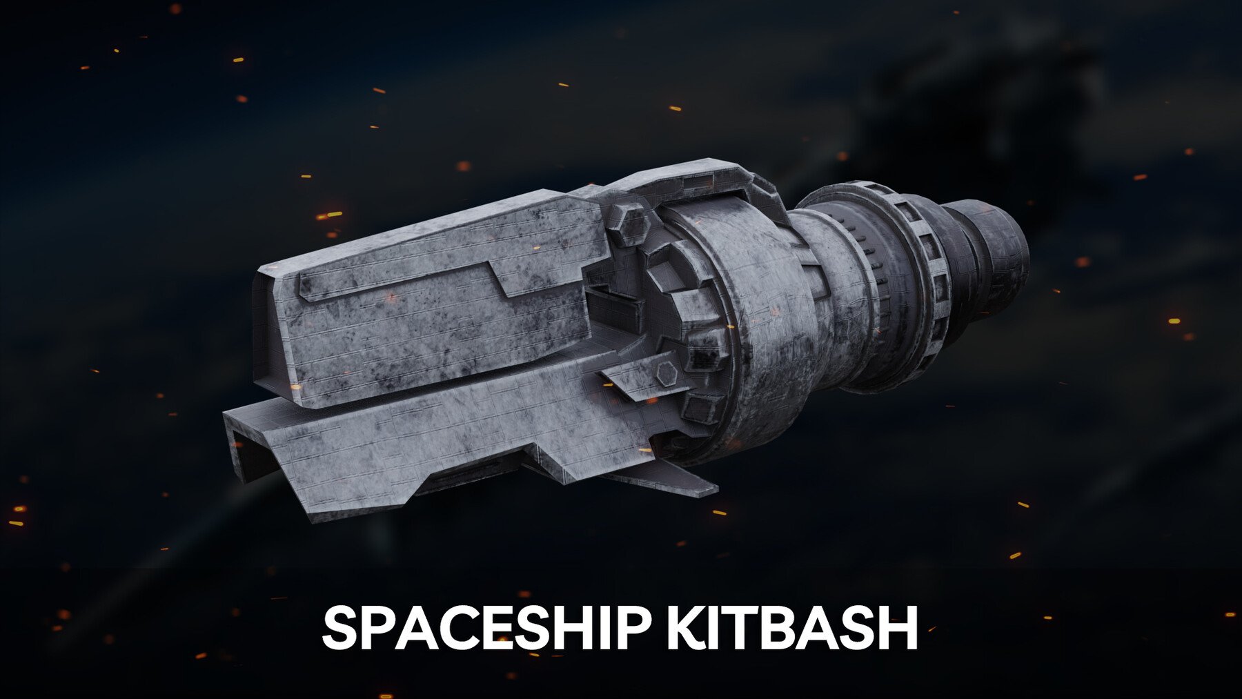 34 Spaceships Kitbash + Texture & UV's For Concept Art And Game