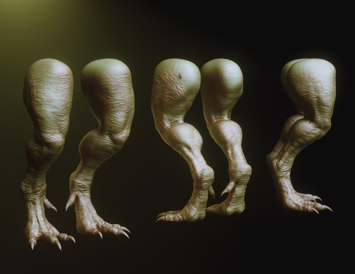 LEGS - 33 Character & Creature legs Zbrush Insertmesh Brush