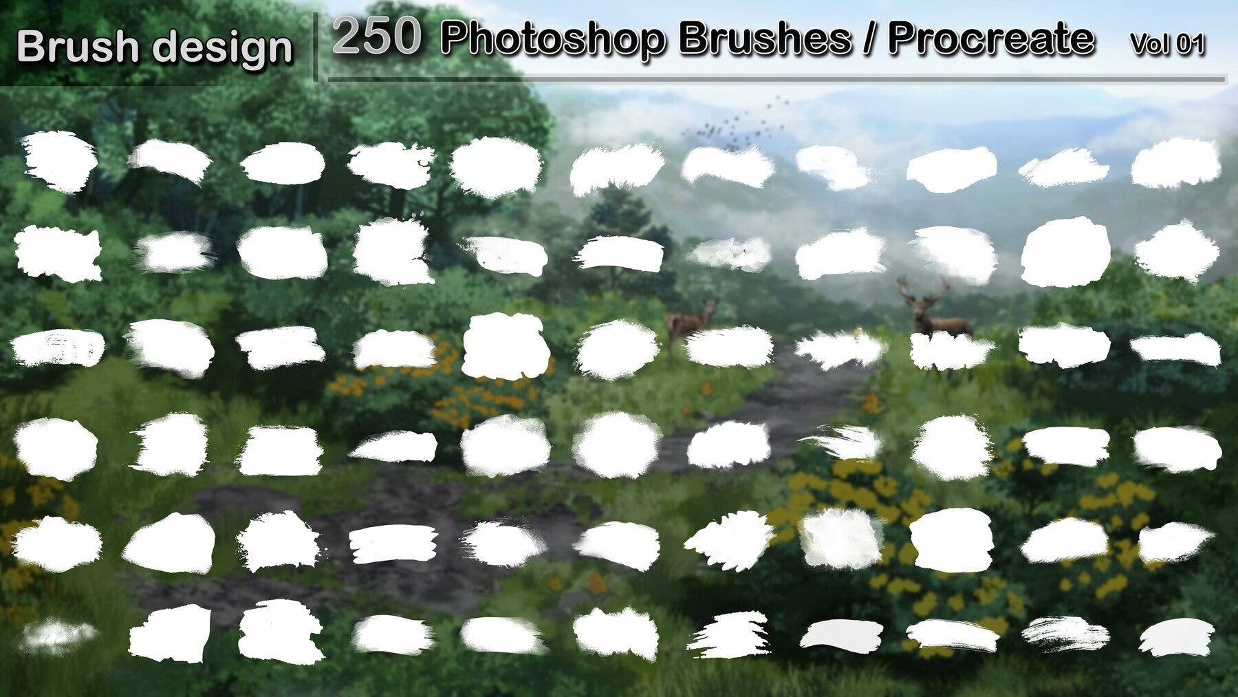 Photoshop Brushes / Procreate Vol 01