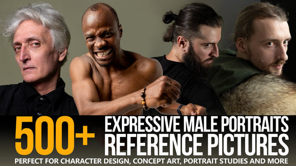 500+ Expressive Male Portraits Reference Pictures