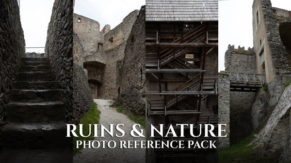 Ruins & Nature-Photo Reference Pack For Artists 326 JPEGs