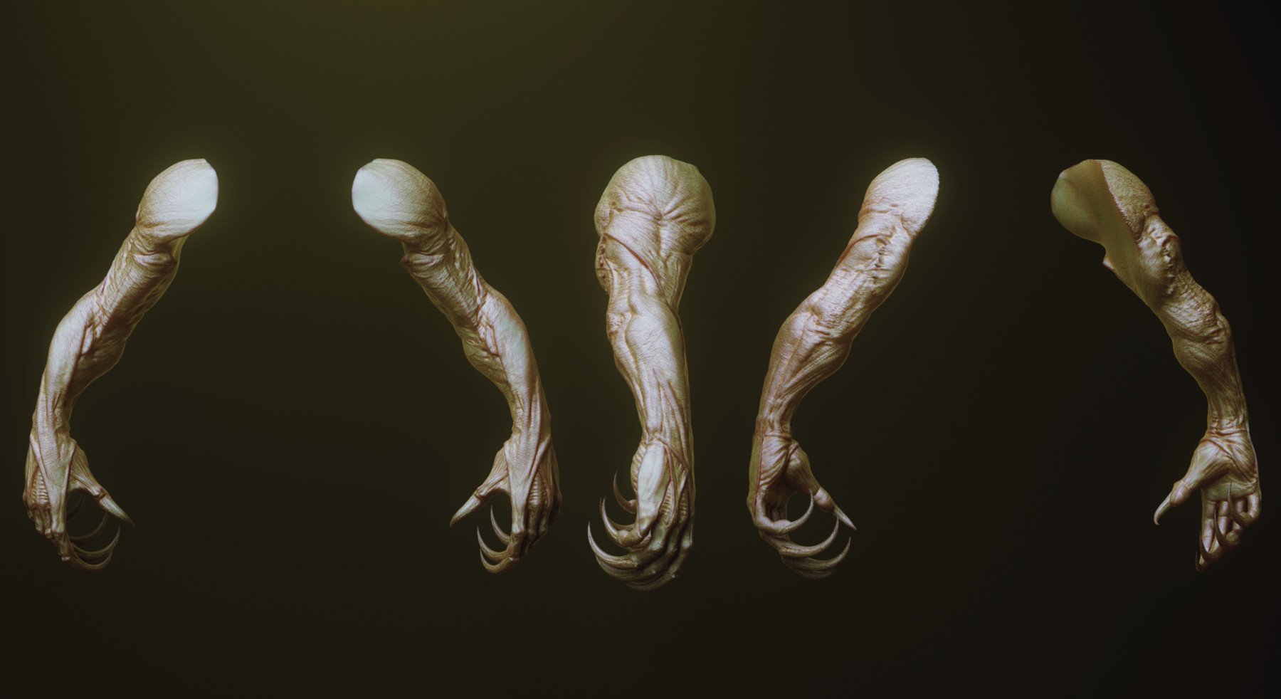 ARMS - 33 Character & Creature arms Zbrush Insertmesh Brush