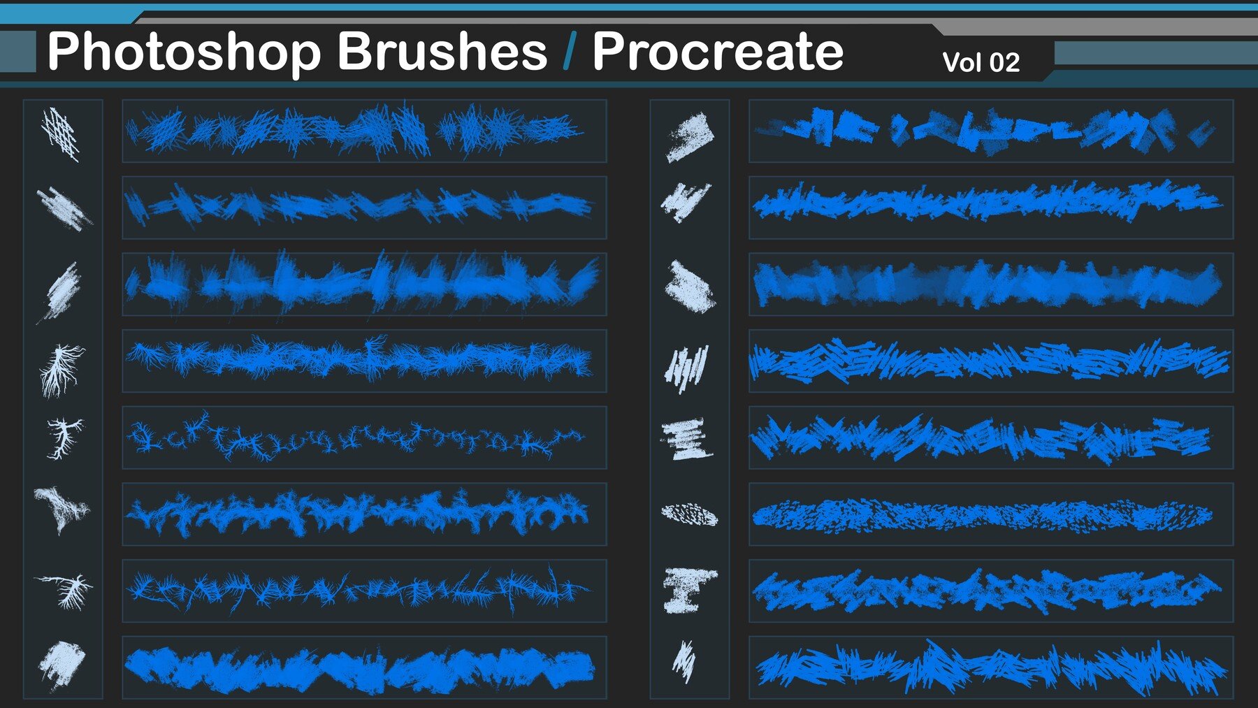 Photoshop Brushes / Procreate vol 02