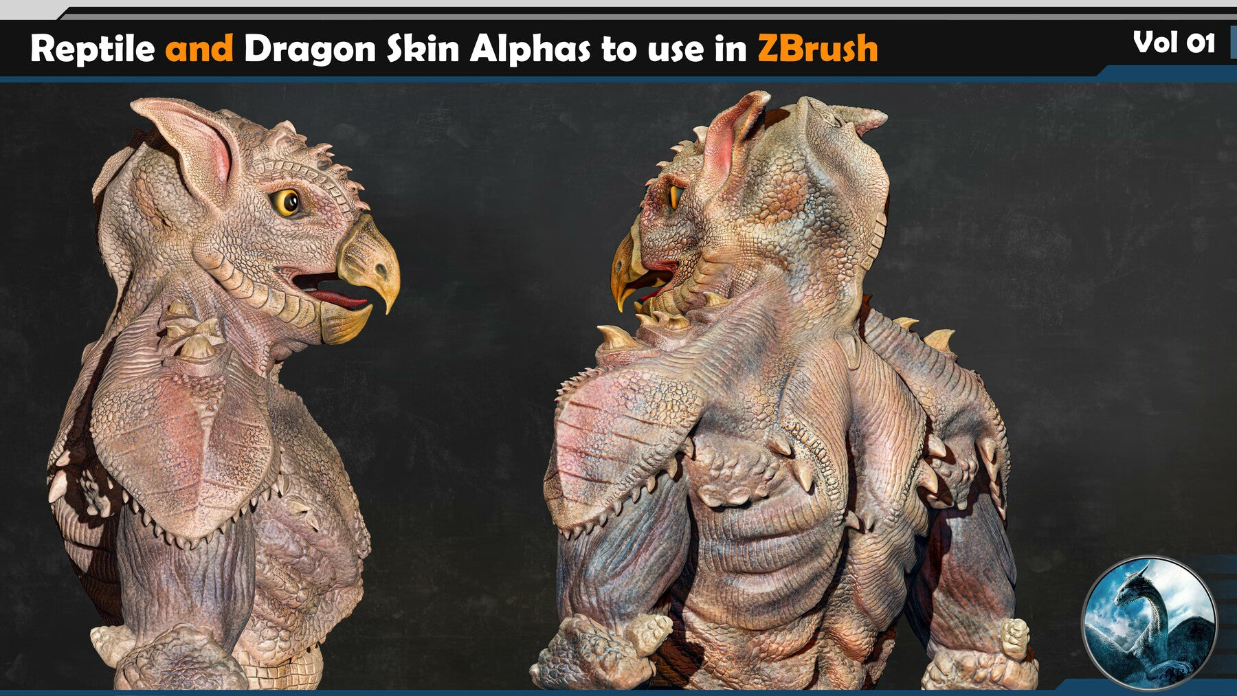 Reptile and Dragon Skin Brushes Vol 01