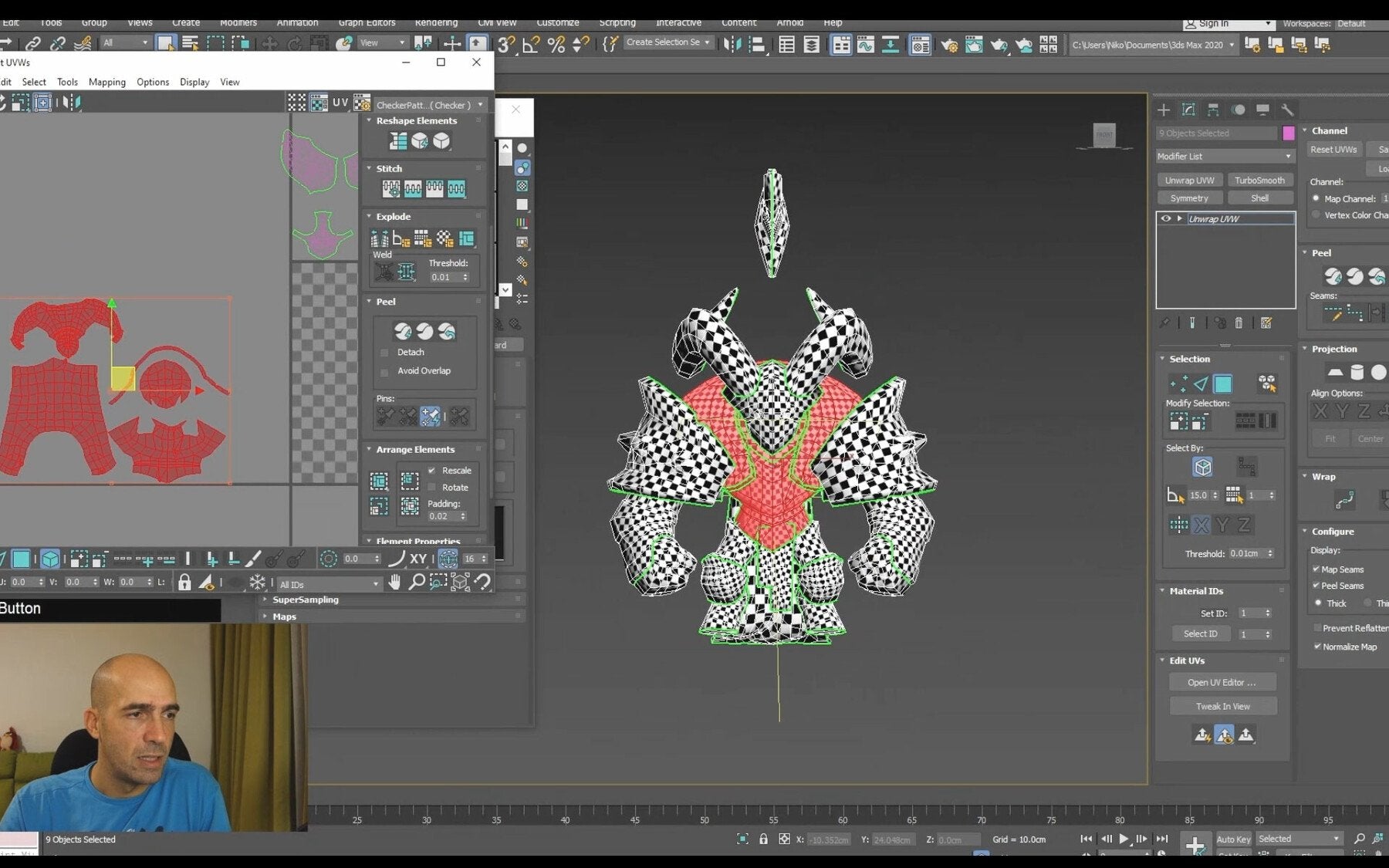 Absolute Beginners Retopology and UV Unwrap in 3dsMax course