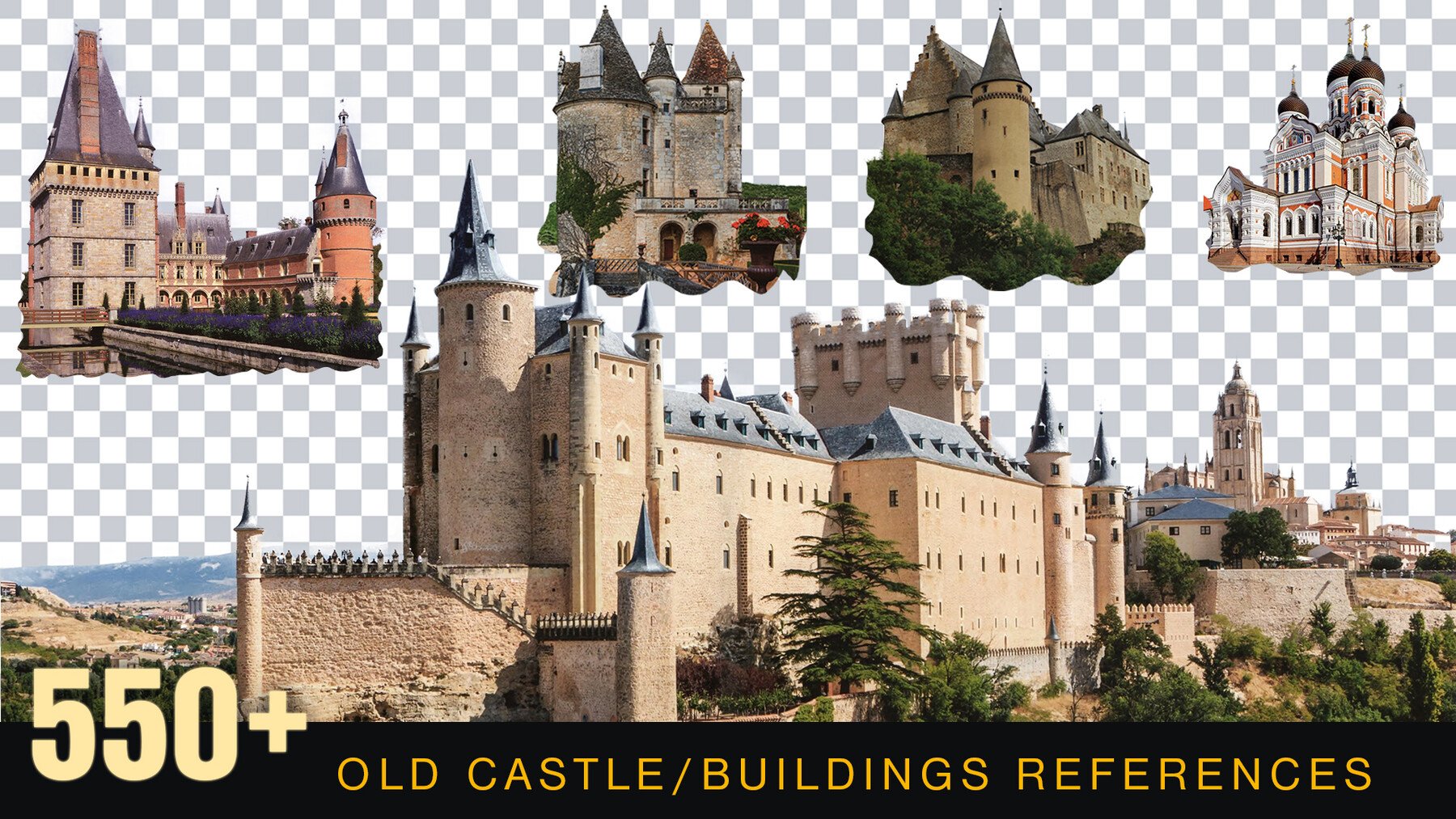 Buildings Reference pack [Perfect for Mattepainting and Photobash]