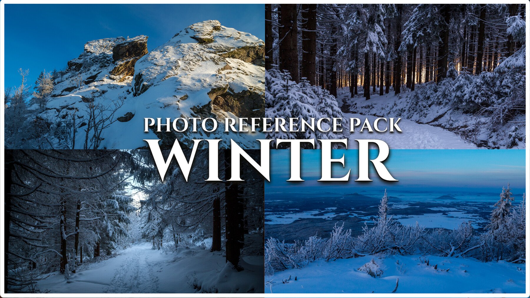 Winter - Reference Photo Pack For Artists 511 JPEGs