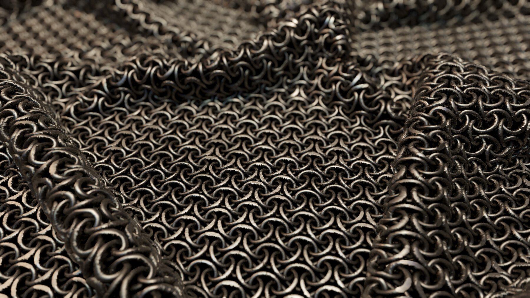 Smart chain mail material