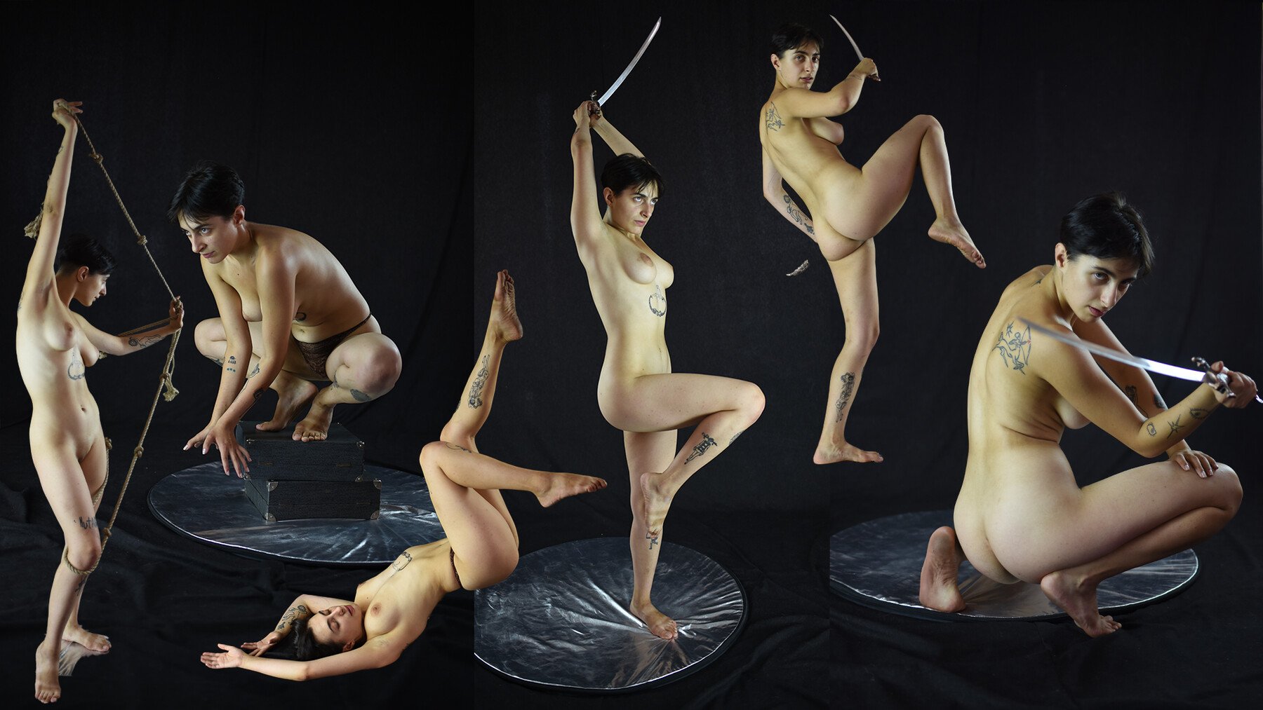 630+ ACTION NUDE FEMALE POSES [Perfect For Illustration and Concept art & Comics Art]