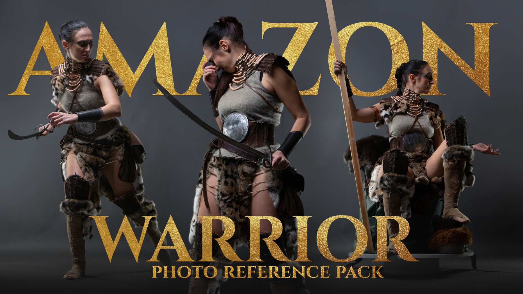 Amazon Warrior vol.2 - Photo reference pack for artists 700+ JPEGs