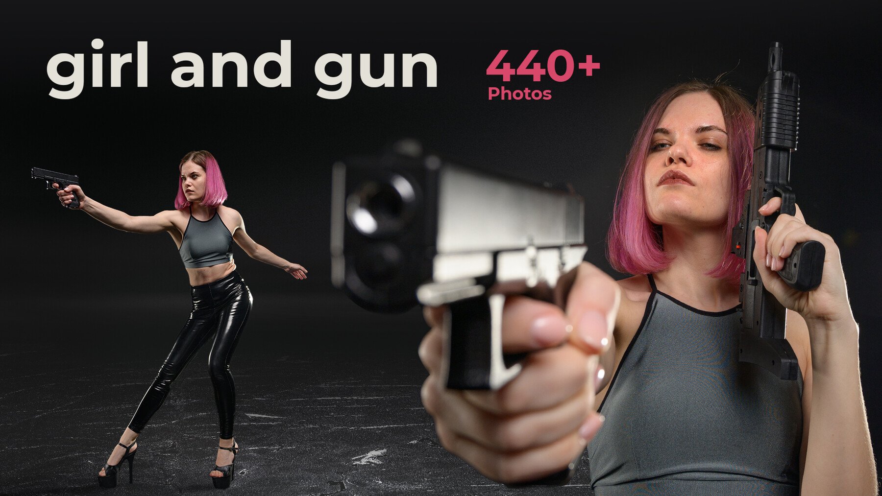 Girl And Gun / References For Artists – S3ART Store