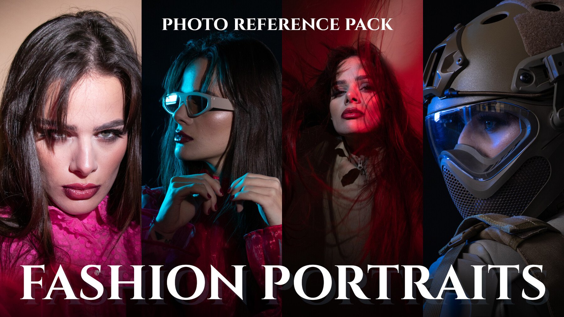 Fashion Portraits - Reference Photo Pack for Artists 302 JPEGs