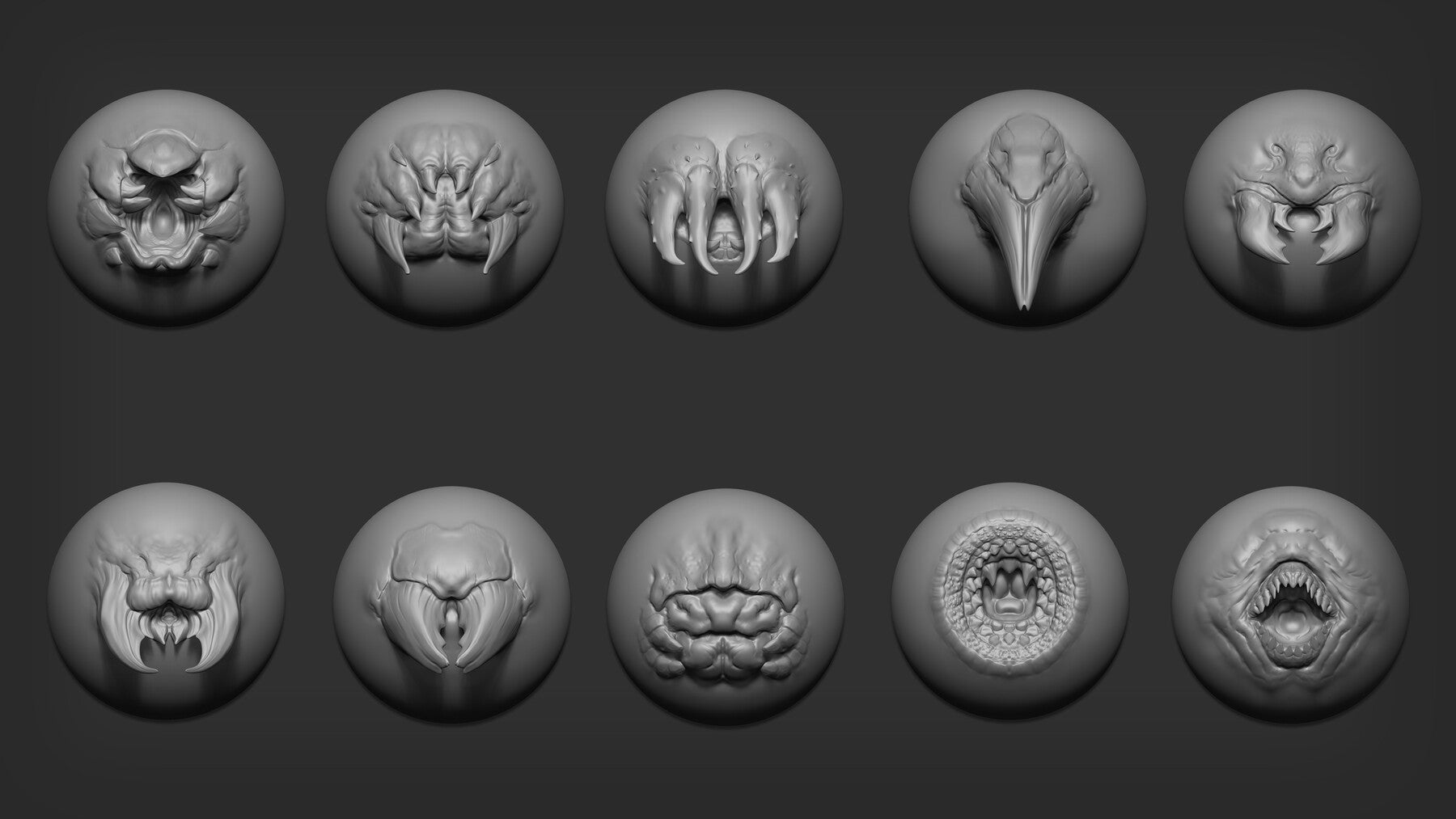 Zbrush + Blender - 80 Insectoid Creature Brush mega Pack