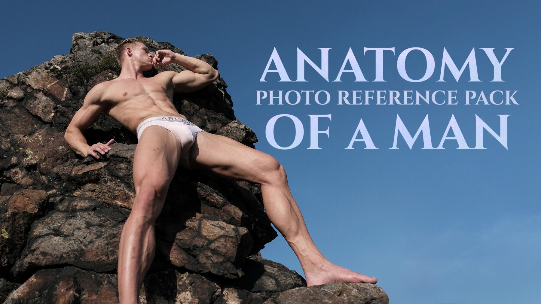 An Anatomy of a man - Reference Photo Pack For Artists 950 JPEGs