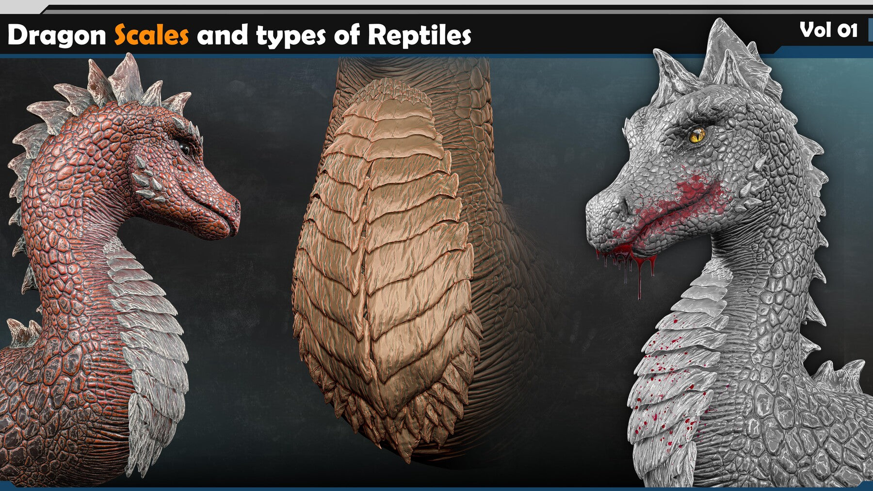 Dragon & Reptile Scales Vol 01