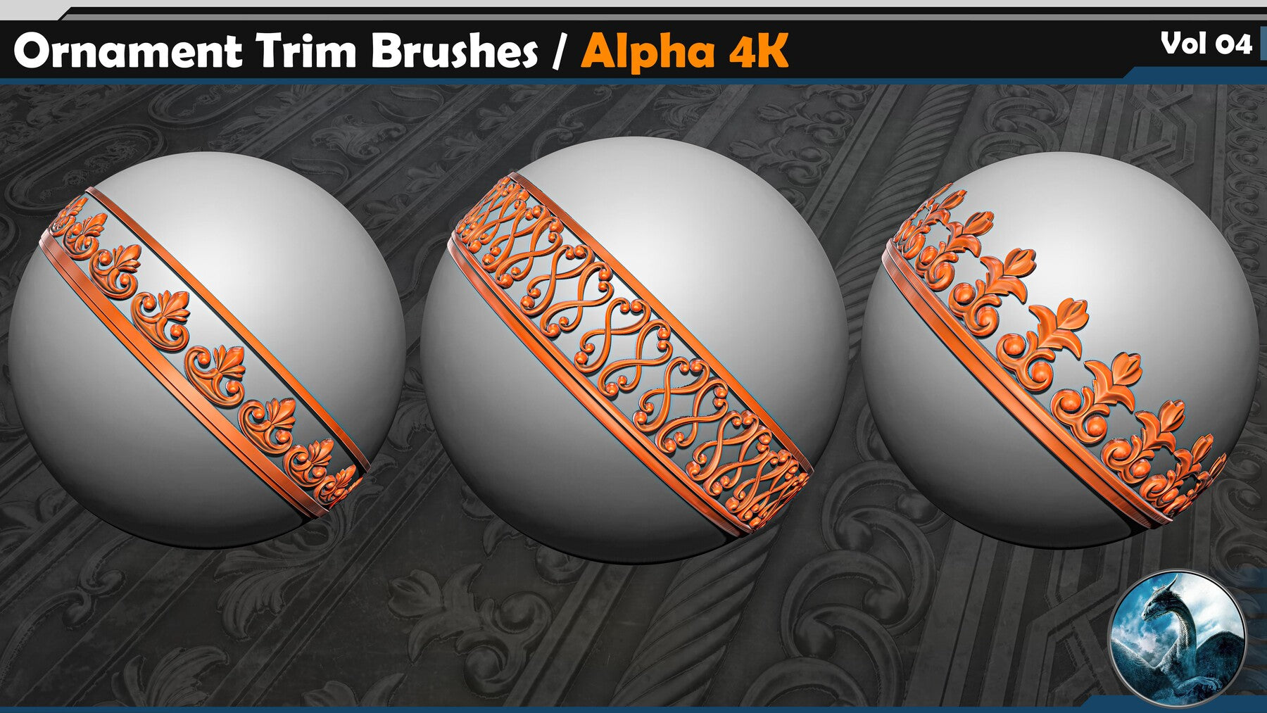 Ornament Trim Brushes Vol 04