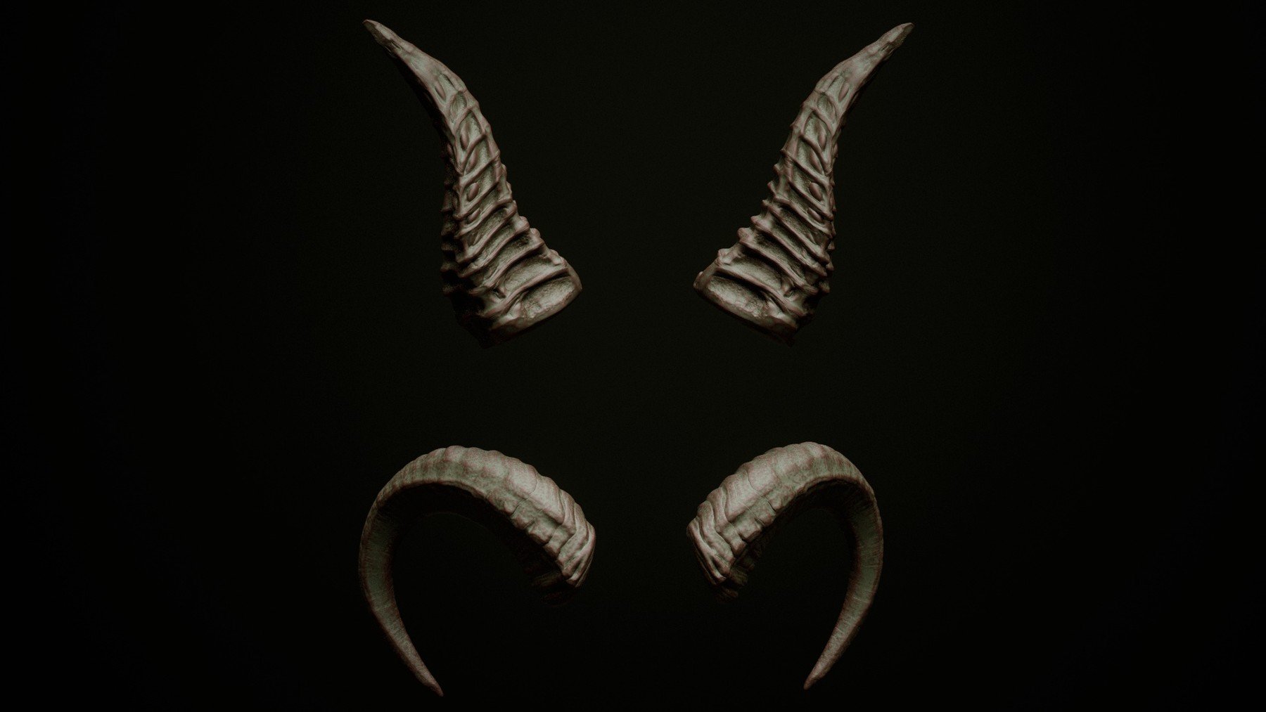 HORNS - 60 Horns, Antlers, Frills & Horn Sockets IMM + VDM