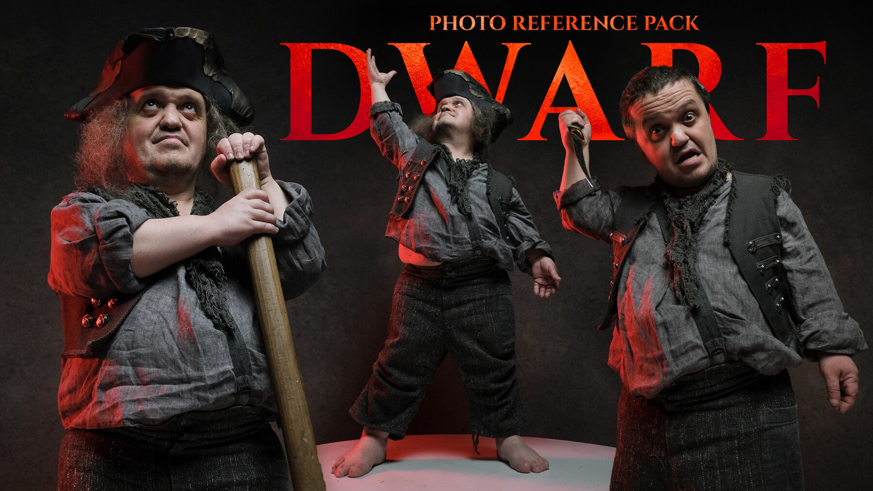 A Dwarf - Reference Photo Pack for Artists 1122 JPEGs