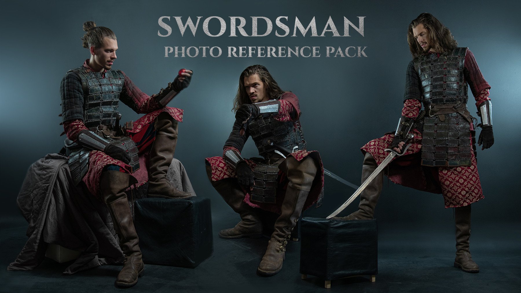 Swordsman - Photo Reference Pack for artists 330 JPEGs