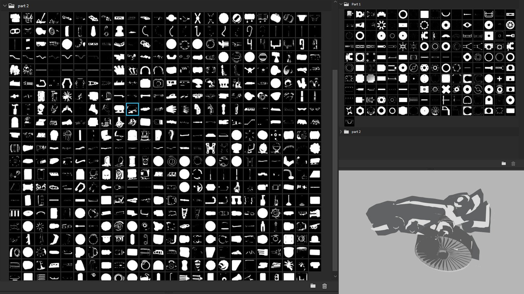 800+ Hard Surface Custom shapes (300+ CHEAT BRUSHES)