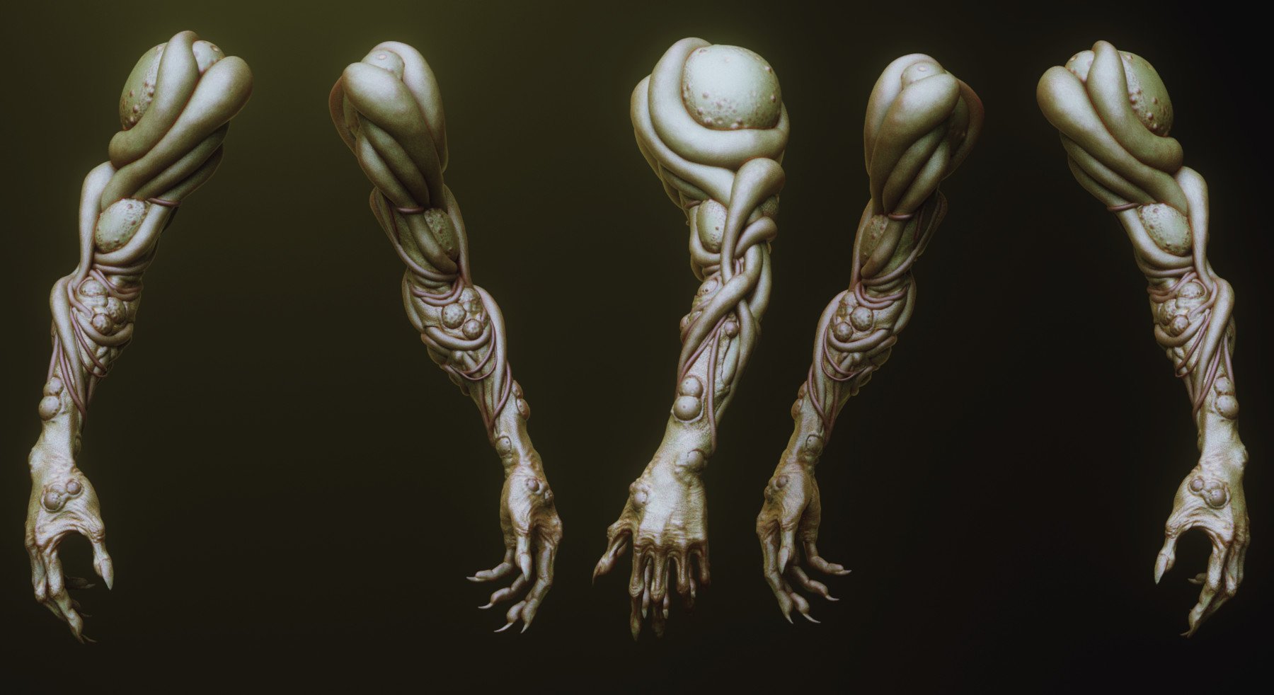 ARMS - 33 Character & Creature arms Zbrush Insertmesh Brush