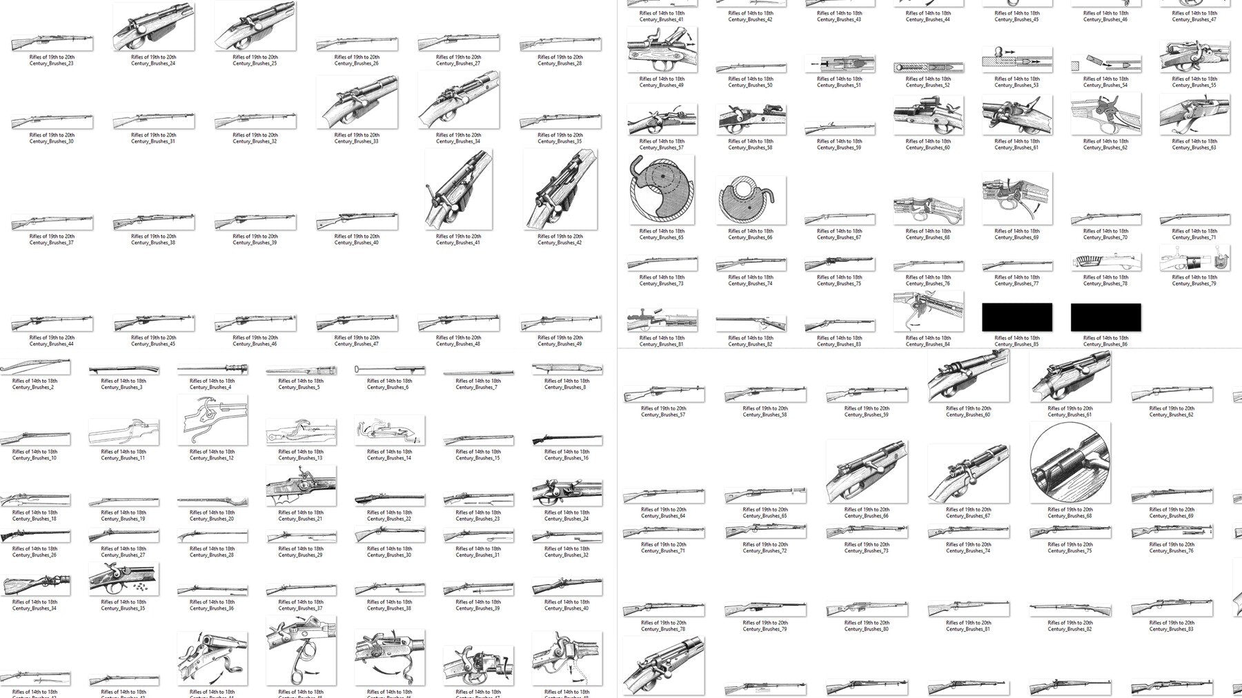 3500+ WEAPON REFERENCE BRUSHES [CHETBRUSHES]