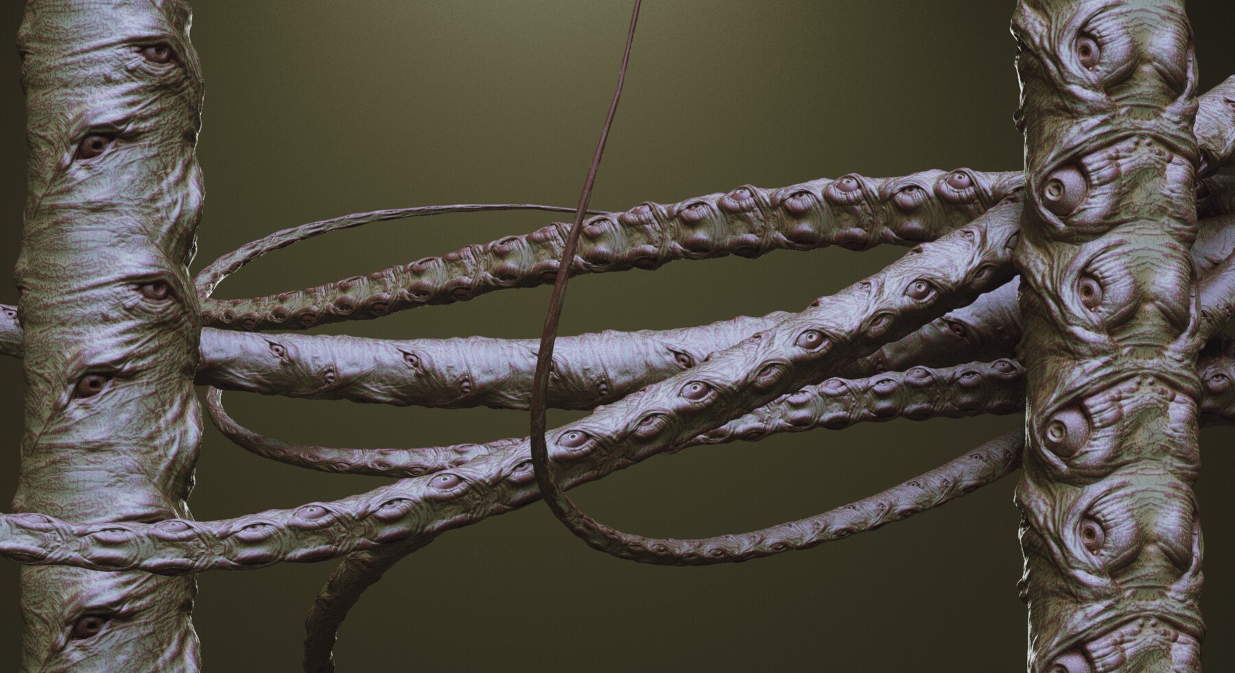 TENTACLES - 40+ in ZBrush brushes and OBJs