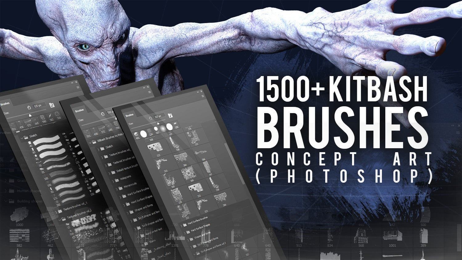 Kitbash Brushes for Concept Art (by Mels Mneyan)