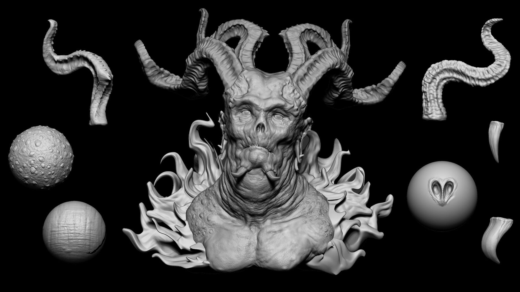 Zbrush + Blender - 100 Creature Brush Mega Pack