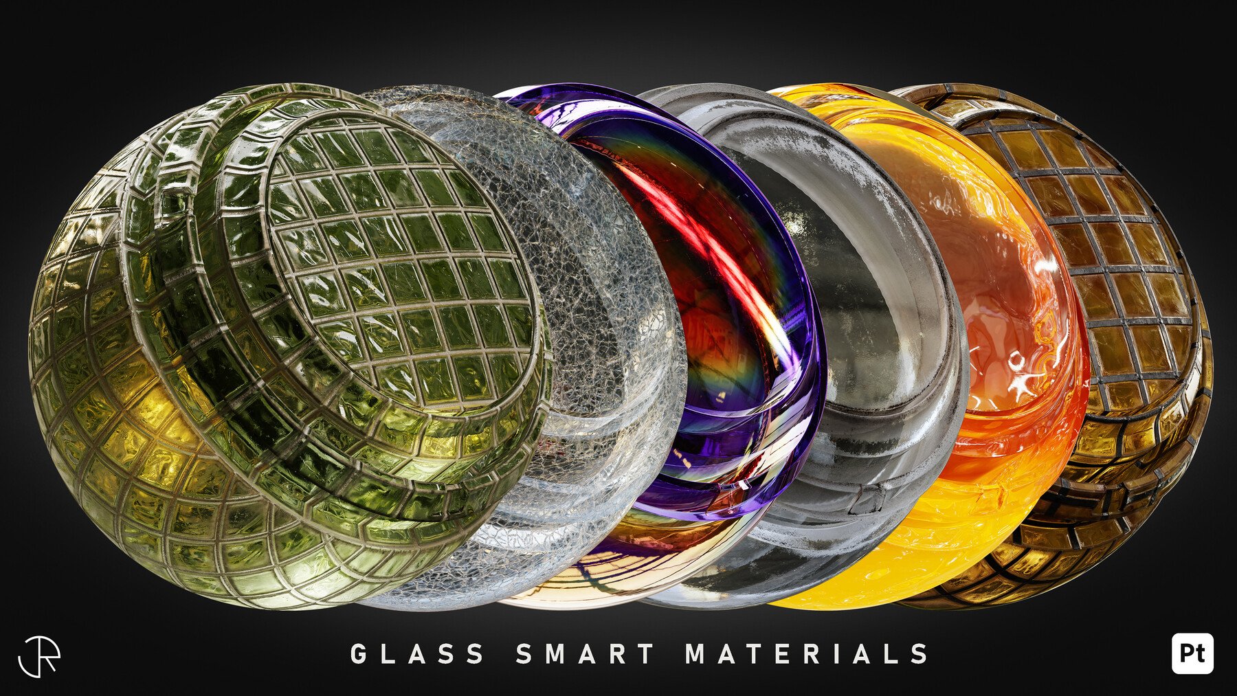 Glass Smart Materials for Substance 3D Painter