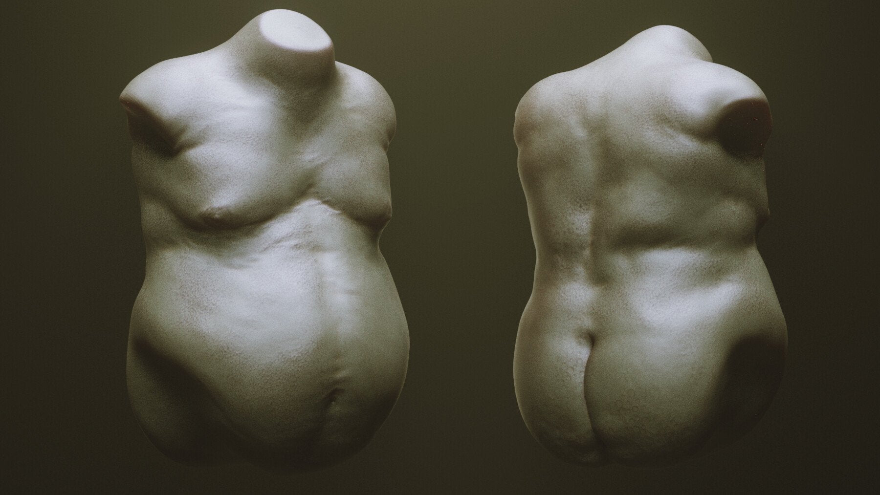 TORSOS - 33 Character & Creature Zbrush Insertmesh Brush