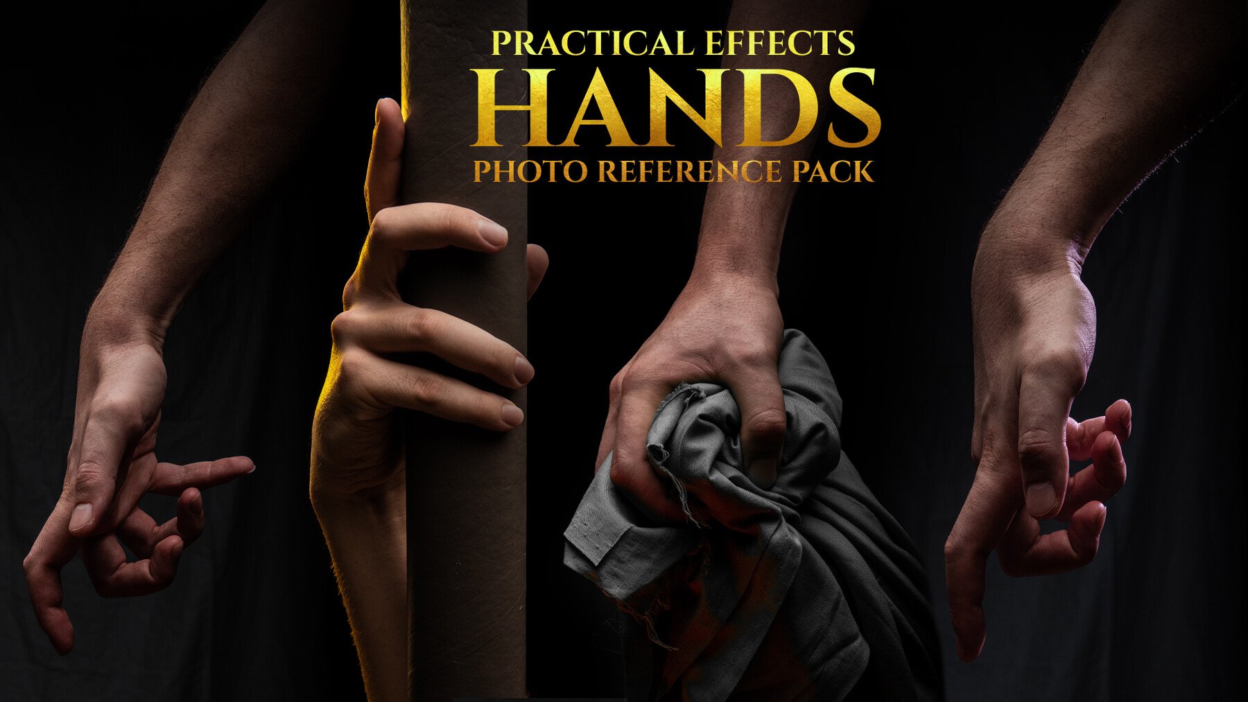 Hands - Practical Effects vol. 1 - Reference Photo Pack For Artists 820 JPEGs