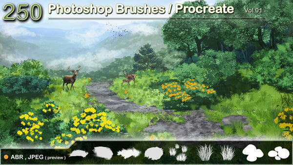 Photoshop Brushes / Procreate vol 01