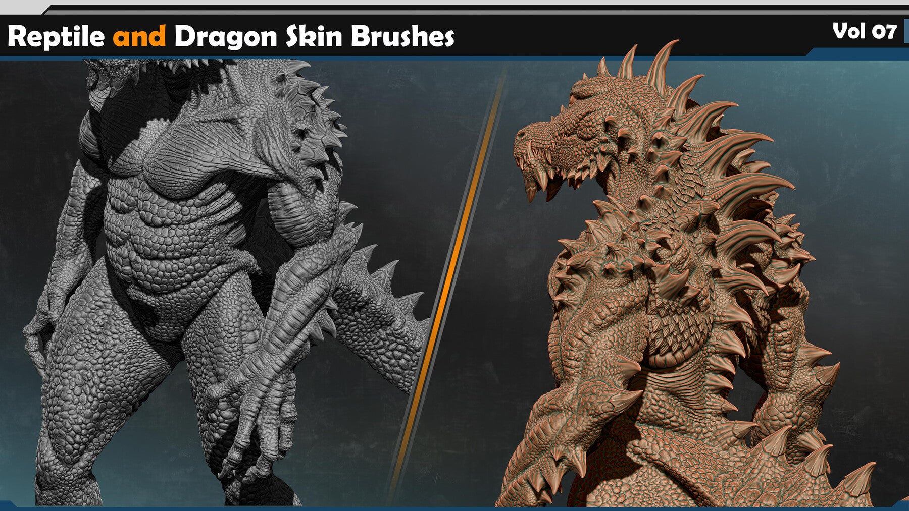 Reptile and Dragon Skin Brushes Vol 07