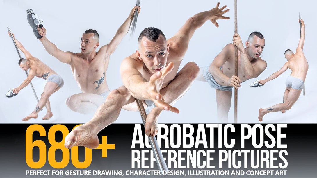 Acrobatic References 680+ Acrobatic Pose Reference Pictures – S3ART Store