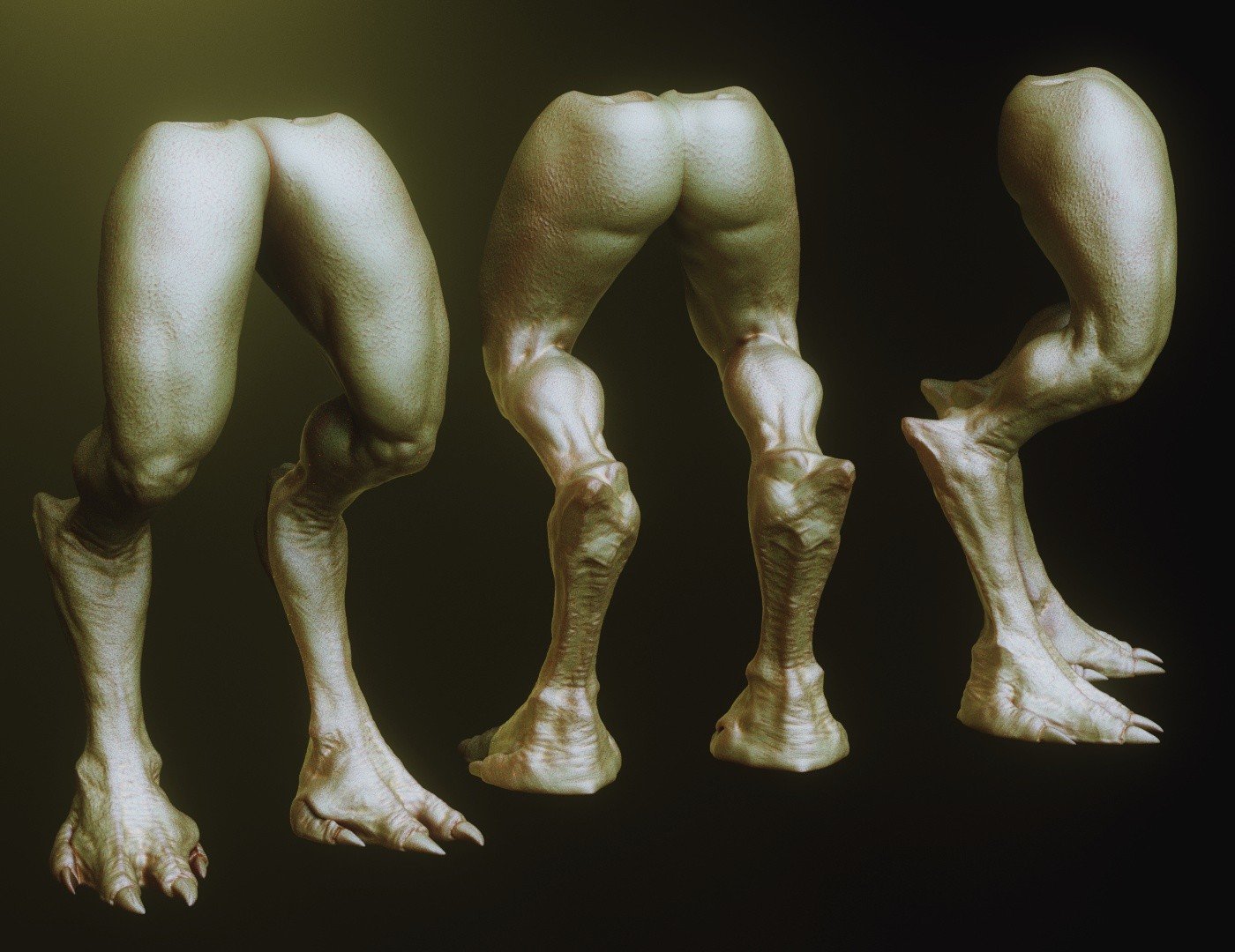 LEGS - 33 Character & Creature legs Zbrush Insertmesh Brush