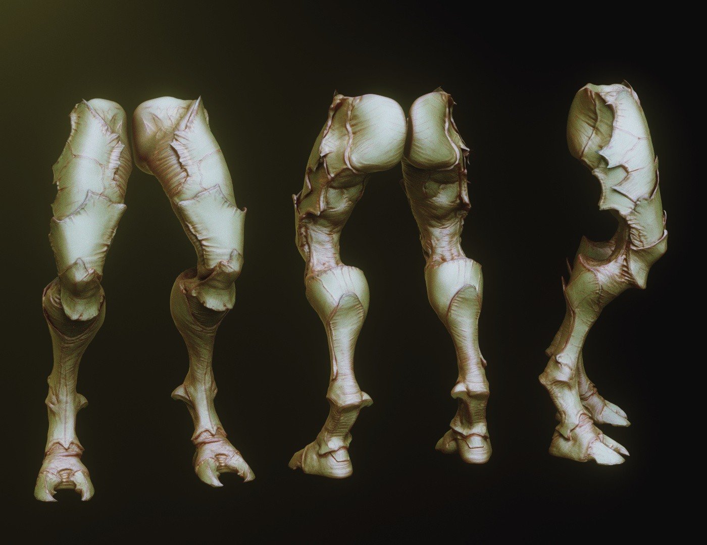 LEGS - 33 Character & Creature legs Zbrush Insertmesh Brush