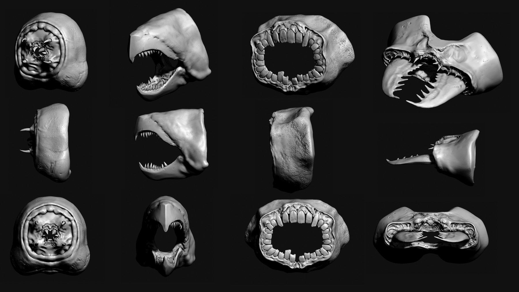 JAWS - 33 Monster Mouths 'n Skulls & IMM Brush Pack