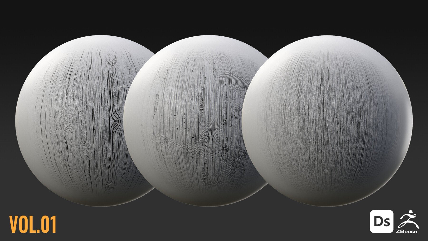 150 WOOD BRUSHES + 4K SEAMLESS ALPHAS - VOL 01